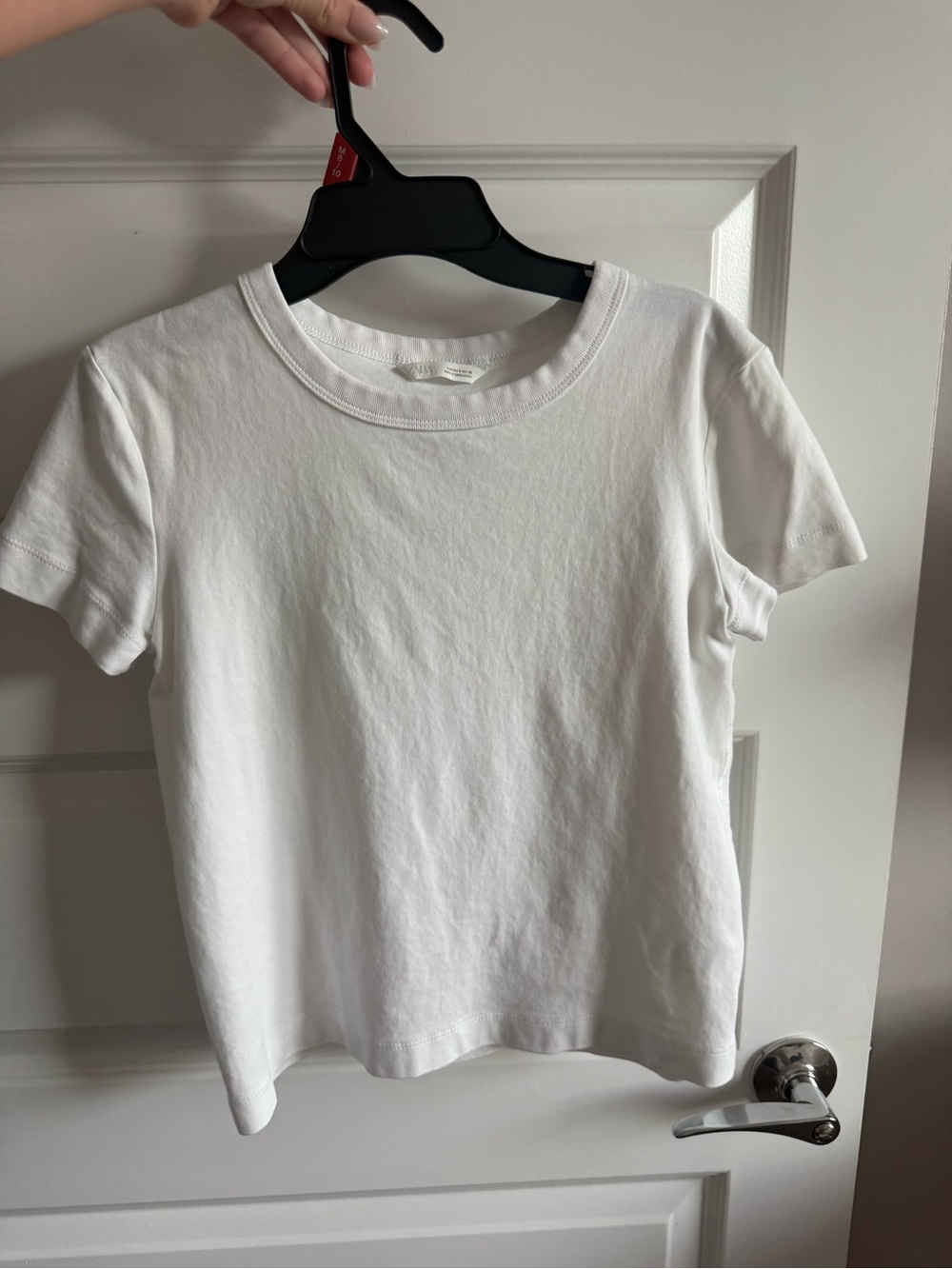 Zara White Crewneck Tee